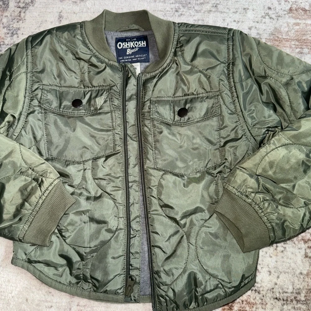OshKosh B'gosh Olive Green Quilted Puffer Jacket size 5T
